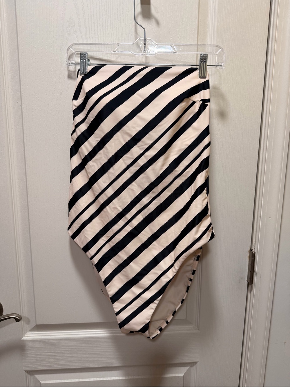 NWT Striped swimsuit in Black and Cream